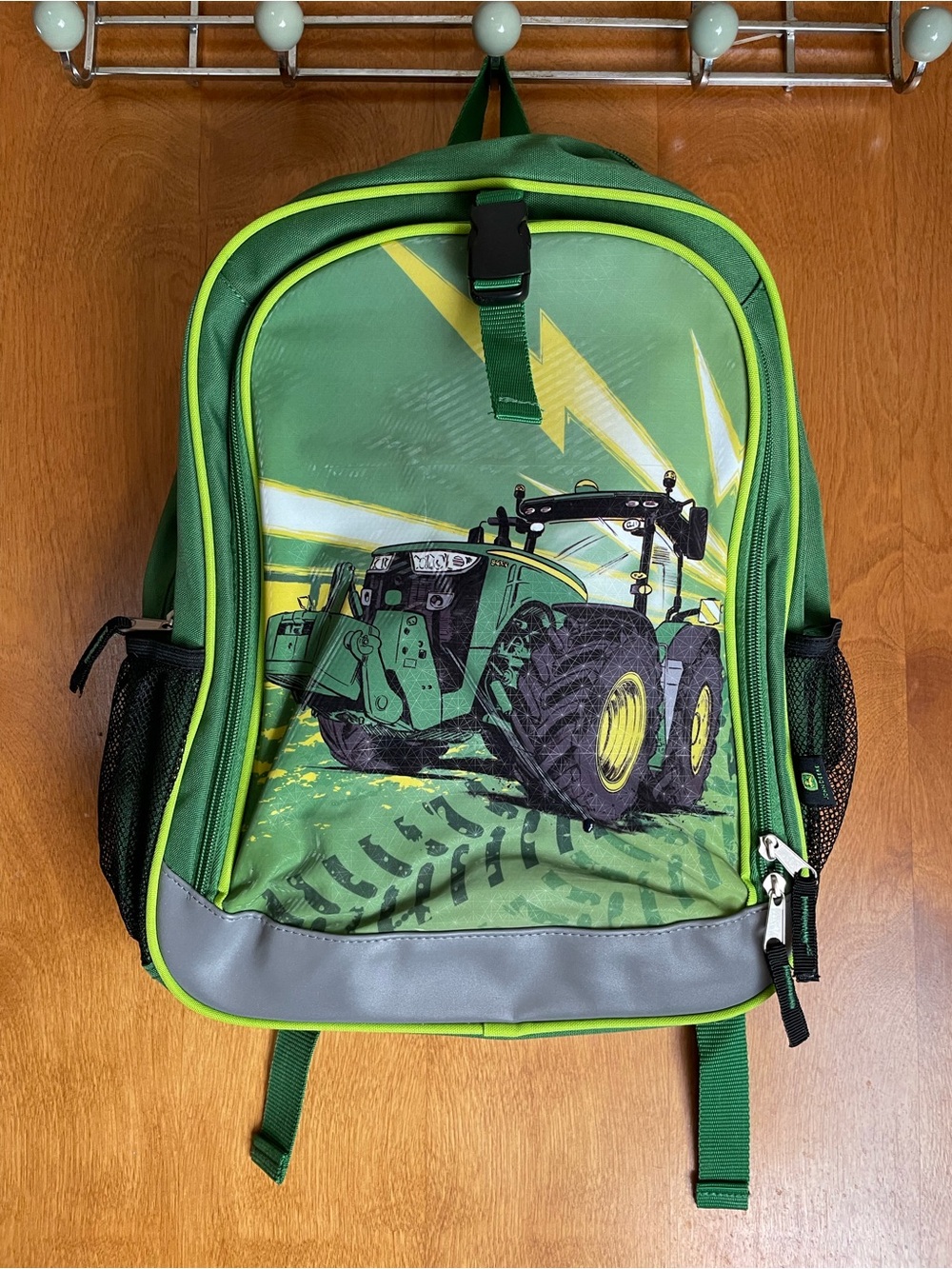 John Deere Green and Yellow Kids Tractor Backpack